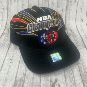 Vintage Chicago Bulls 1998 Championship Locker Room Hat NBA The Last Dance NWT